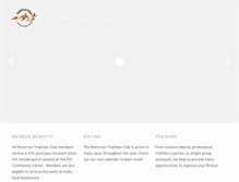 Tablet Screenshot of pentictontriathlonclub.com